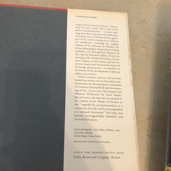 Ansel Adams An Autobiography, large hardcover book, 400 pages photography - Picture 4 of 7